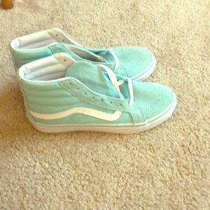 Blue sk8 high vans